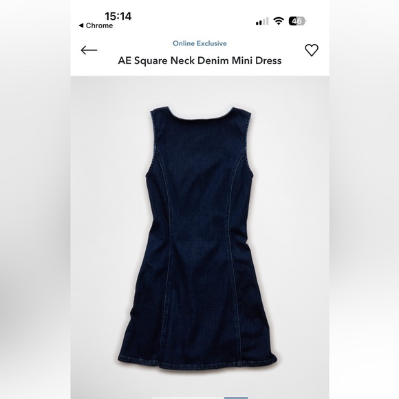 American Eagle Denim Mini Dress NWT - Picture 4 of 5